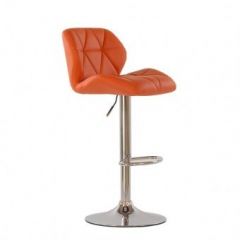 Барный стул Barneo N-85 Diamond оранжевый в Чебаркуле - chebarkul.mebel24.online | фото