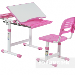 Комплект парта + стул трансформеры Cantare Pink в Чебаркуле - chebarkul.mebel24.online | фото