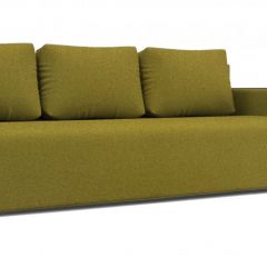 Диван Алиса 4 Bahama GREEN - Teos Dark Brown в Чебаркуле - chebarkul.mebel24.online | фото