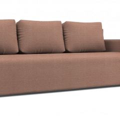 Диван Алиса 4 Shaggy DESERT - Teos Dark Brown в Чебаркуле - chebarkul.mebel24.online | фото
