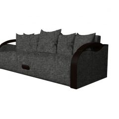 Диван Мария Savana Grey - Кожзам черный в Чебаркуле - chebarkul.mebel24.online | фото
