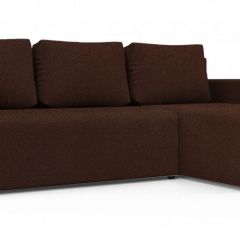 Диван угловой Алиса 3 Bahama VISION - Teos Dark Brown в Чебаркуле - chebarkul.mebel24.online | фото