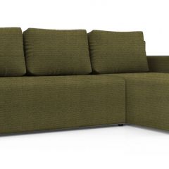 Диван угловой Алиса 3 Shaggy GREEN - TEOS BLACK в Чебаркуле - chebarkul.mebel24.online | фото