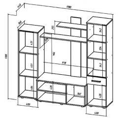 ИБИЦА Гостиная (ЯШС/ЯШТ) в Чебаркуле - chebarkul.mebel24.online | фото 2