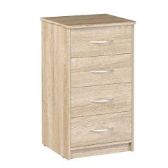 Комод 480 с 4-ящиками (Дуб сонома светлый) в Чебаркуле - chebarkul.mebel24.online | фото