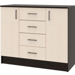 СОФИЯ Комод К1000 2Д (венге/дуб белфорт) в Чебаркуле - chebarkul.mebel24.online | фото