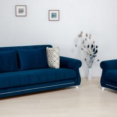 Комплект Роуз ТД 410 диван-кровать + кресло + комплект подушек в Чебаркуле - chebarkul.mebel24.online | фото