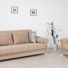 Комплект Роуз ТД 412 диван-кровать + кресло + комплект подушек в Чебаркуле - chebarkul.mebel24.online | фото
