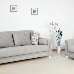 Комплект Роуз ТД 414 диван-кровать + кресло + комплект подушек в Чебаркуле - chebarkul.mebel24.online | фото