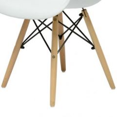 Кресло Barneo N-14 WoodMold белый в Чебаркуле - chebarkul.mebel24.online | фото 2