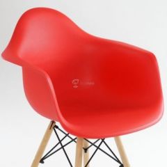 Кресло Barneo N-14 WoodMold красный в Чебаркуле - chebarkul.mebel24.online | фото 4