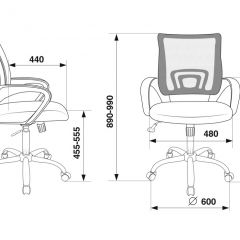 Кресло Бюрократ CH-695N/SL/BL/TW-11 синий TW-05 черный TW-11 в Чебаркуле - chebarkul.mebel24.online | фото 4