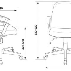 Кресло Бюрократ CH-808-LOW/#B черный 3С11 в Чебаркуле - chebarkul.mebel24.online | фото 4