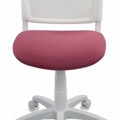 Кресло детское Бюрократ CH-W296NX/26-31 белый TW-15 розовый 26-31 в Чебаркуле - chebarkul.mebel24.online | фото 3