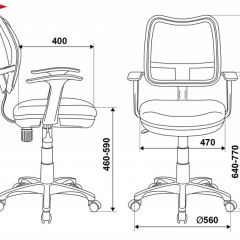 Кресло детское Бюрократ CH-W797/OR/TW-96-1 оранжевый в Чебаркуле - chebarkul.mebel24.online | фото 3