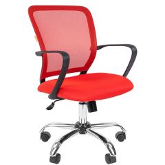 Кресло для оператора CHAIRMAN 698 хром (ткань TW 19/сетка TW 69) в Чебаркуле - chebarkul.mebel24.online | фото