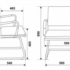 Кресло для посетителя Бюрократ CH-993-Low-V/Black на черный в Чебаркуле - chebarkul.mebel24.online | фото 3