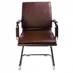 Кресло для посетителя Бюрократ CH-993-Low-V/Brown коричневый в Чебаркуле - chebarkul.mebel24.online | фото 4