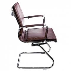 Кресло для посетителя Бюрократ CH-993-Low-V/Brown коричневый в Чебаркуле - chebarkul.mebel24.online | фото 2