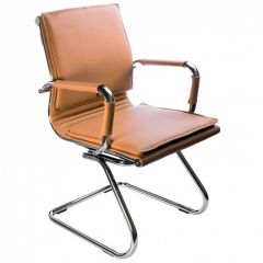 Кресло для посетителя Бюрократ CH-993-Low-V/Camel светло-коричневый в Чебаркуле - chebarkul.mebel24.online | фото