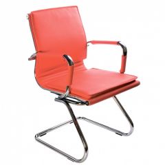 Кресло для посетителя Бюрократ CH-993-Low-V/Red красный в Чебаркуле - chebarkul.mebel24.online | фото