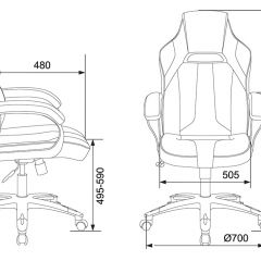 Кресло игровое Бюрократ VIKING 2 AERO RED черный/красный в Чебаркуле - chebarkul.mebel24.online | фото 4