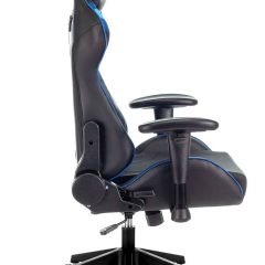 Кресло игровое Бюрократ VIKING 4 AERO BLUE черный/синий в Чебаркуле - chebarkul.mebel24.online | фото 8