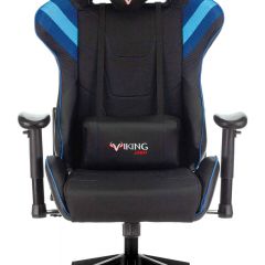 Кресло игровое Бюрократ VIKING 4 AERO BLUE черный/синий в Чебаркуле - chebarkul.mebel24.online | фото 3