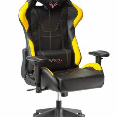 Кресло игровое Бюрократ VIKING 5 AERO YELLOW черный/желтый в Чебаркуле - chebarkul.mebel24.online | фото