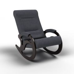 Кресло-качалка Вилла 11-Т-ГР (тканьвенге) ГРАФИТ в Чебаркуле - chebarkul.mebel24.online | фото