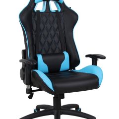 Кресло компьютерное BRABIX "GT Master GM-110" (черное/голубое) 531928 в Чебаркуле - chebarkul.mebel24.online | фото