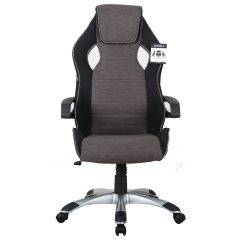 Кресло компьютерное BRABIX Techno GM-002 (ткань) черное/серое, вставки белые (531815) в Чебаркуле - chebarkul.mebel24.online | фото 3