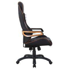 Кресло компьютерное BRABIX Techno Pro GM-003 (ткань черное/серое, вставки оранжевые) 531813 в Чебаркуле - chebarkul.mebel24.online | фото 3