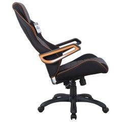 Кресло компьютерное BRABIX Techno Pro GM-003 (ткань черное/серое, вставки оранжевые) 531813 в Чебаркуле - chebarkul.mebel24.online | фото 4