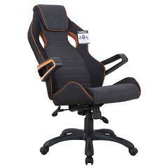 Кресло компьютерное BRABIX Techno Pro GM-003 (ткань черное/серое, вставки оранжевые) 531813 в Чебаркуле - chebarkul.mebel24.online | фото 8