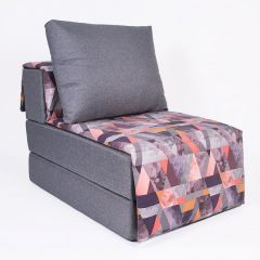 Кресло-кровать бескаркасное Харви (серый-сноу манго) в Чебаркуле - chebarkul.mebel24.online | фото