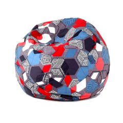Кресло-мешок Мяч M (Geometry Slate) в Чебаркуле - chebarkul.mebel24.online | фото