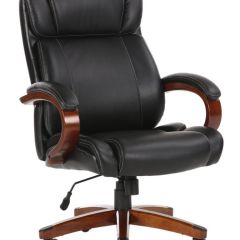 Кресло офисное BRABIX PREMIUM "Magnum EX-701" (дерево, рециклированная кожа, черное) 531827 в Чебаркуле - chebarkul.mebel24.online | фото