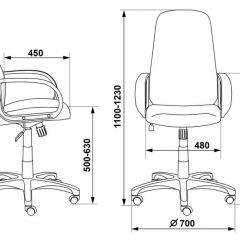 Кресло руководителя Бюрократ CH-808AXSN/G темно-серый 3C1 в Чебаркуле - chebarkul.mebel24.online | фото 3