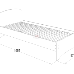 Кровать-2 одинарная (900*1900) в Чебаркуле - chebarkul.mebel24.online | фото 2