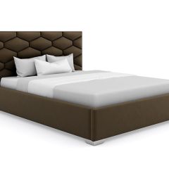 Кровать Коралл интерьерная +основание (120х200) в Чебаркуле - chebarkul.mebel24.online | фото 8