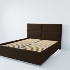 Кровать Корсика с ортопедическим основанием 1200 (экокожа коричневая) в Чебаркуле - chebarkul.mebel24.online | фото 2