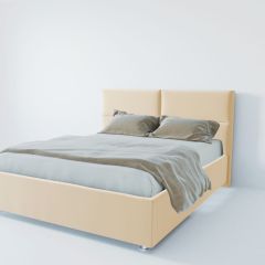 Кровать Корсика с ПМ 1200 (экокожа бежевая) в Чебаркуле - chebarkul.mebel24.online | фото 2