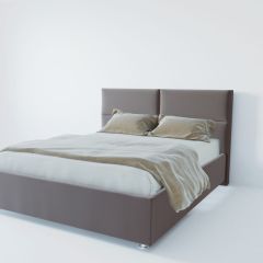Кровать Корсика с ПМ 800 (велюр темно-серый) в Чебаркуле - chebarkul.mebel24.online | фото 2