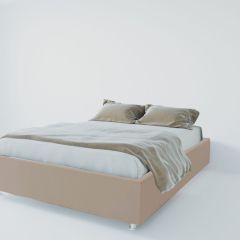 Кровать Подиум с ПМ 1200 (велюр серый) в Чебаркуле - chebarkul.mebel24.online | фото
