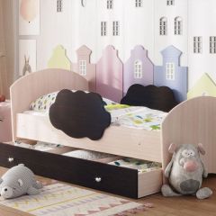 Кровать "Тучка" на щитах с бортиками + ящик в Чебаркуле - chebarkul.mebel24.online | фото 4