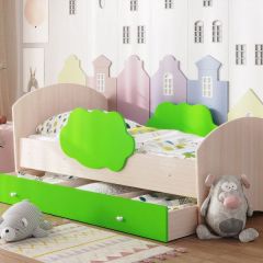 Кровать "Тучка" на щитах с бортиками + ящик в Чебаркуле - chebarkul.mebel24.online | фото 6