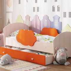 Кровать "Тучка" на щитах с бортиками + ящик в Чебаркуле - chebarkul.mebel24.online | фото 2