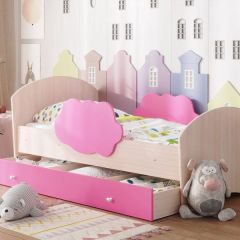 Кровать "Тучка" на щитах с бортиками + ящик в Чебаркуле - chebarkul.mebel24.online | фото 3