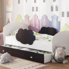 Кровать "Тучка" на щитах с бортиками + ящик в Чебаркуле - chebarkul.mebel24.online | фото 11